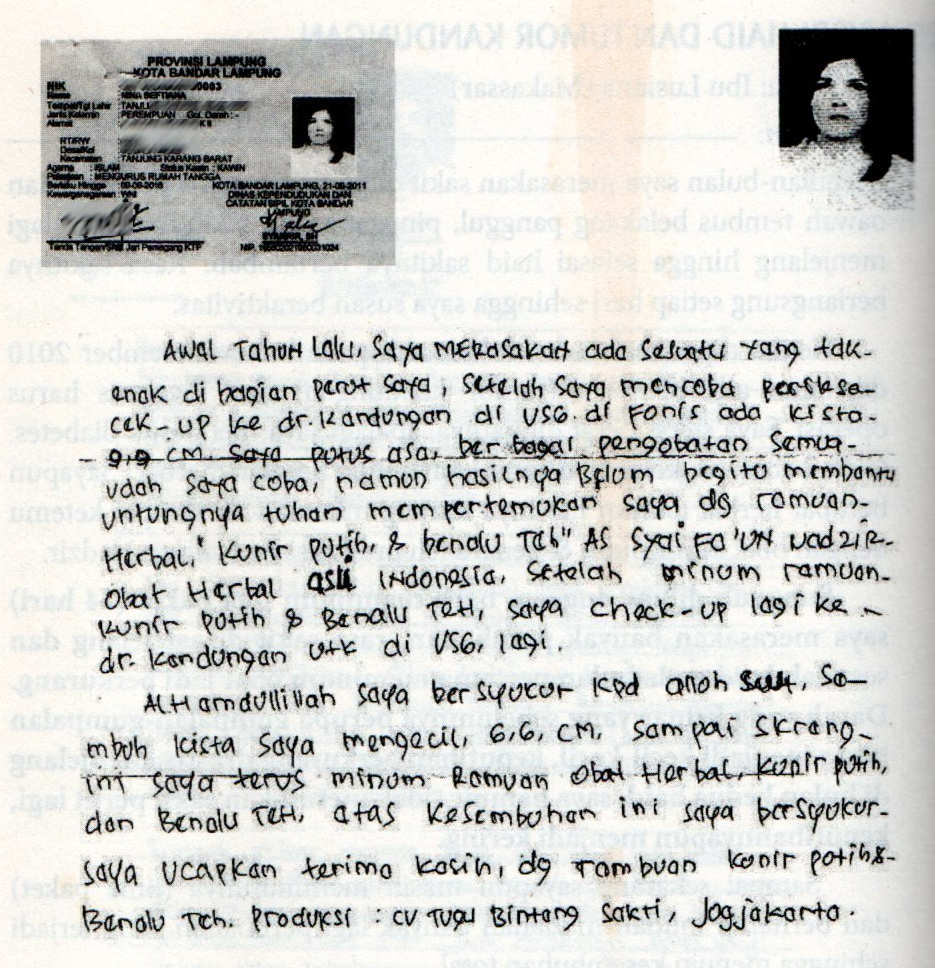 Foto testimoni Ibu Nina Seftiana