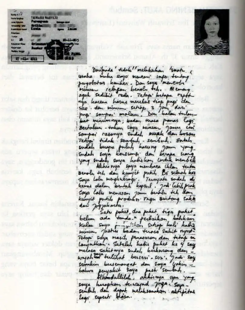 Foto perjalanan penyembuhan getah bening