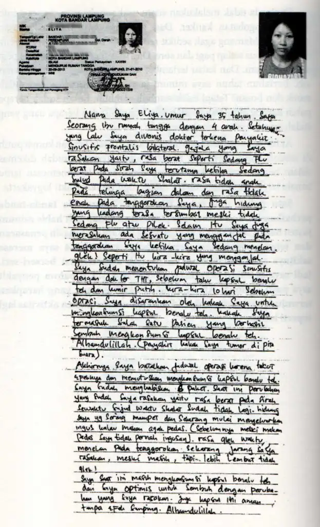 Foto testimoni Ibu Eliya